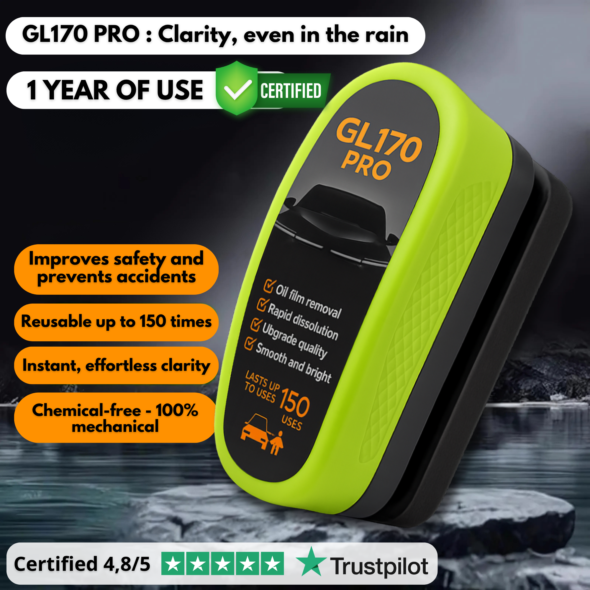 GL170 PRO | Crystal Clear in One Pass (1 year of use)