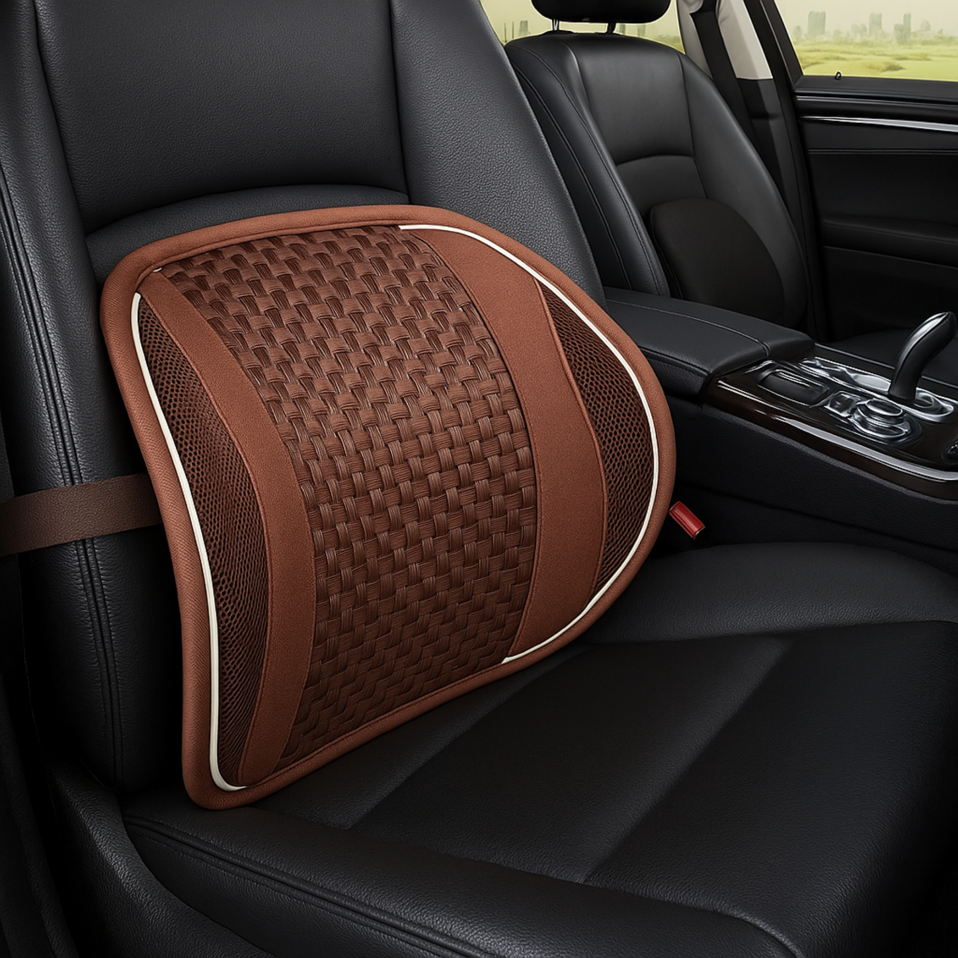 LumbaWeave Support | Ergonomic Car Seat Lumbar Cushion