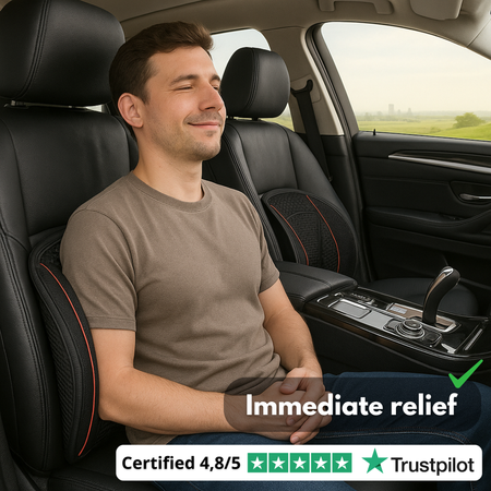 LumbaWeave™ Support | Ergonomic Car Seat Lumbar Cushion