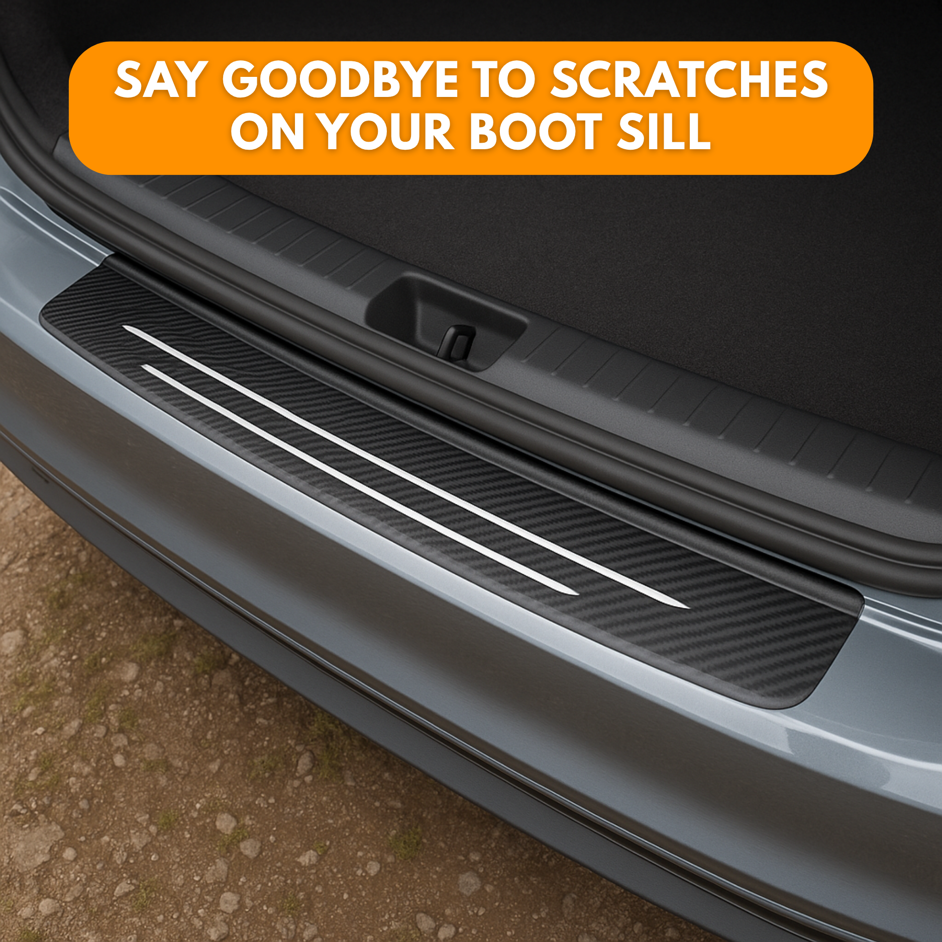 StepGuard Carbon | Sleek Door Sill Protector