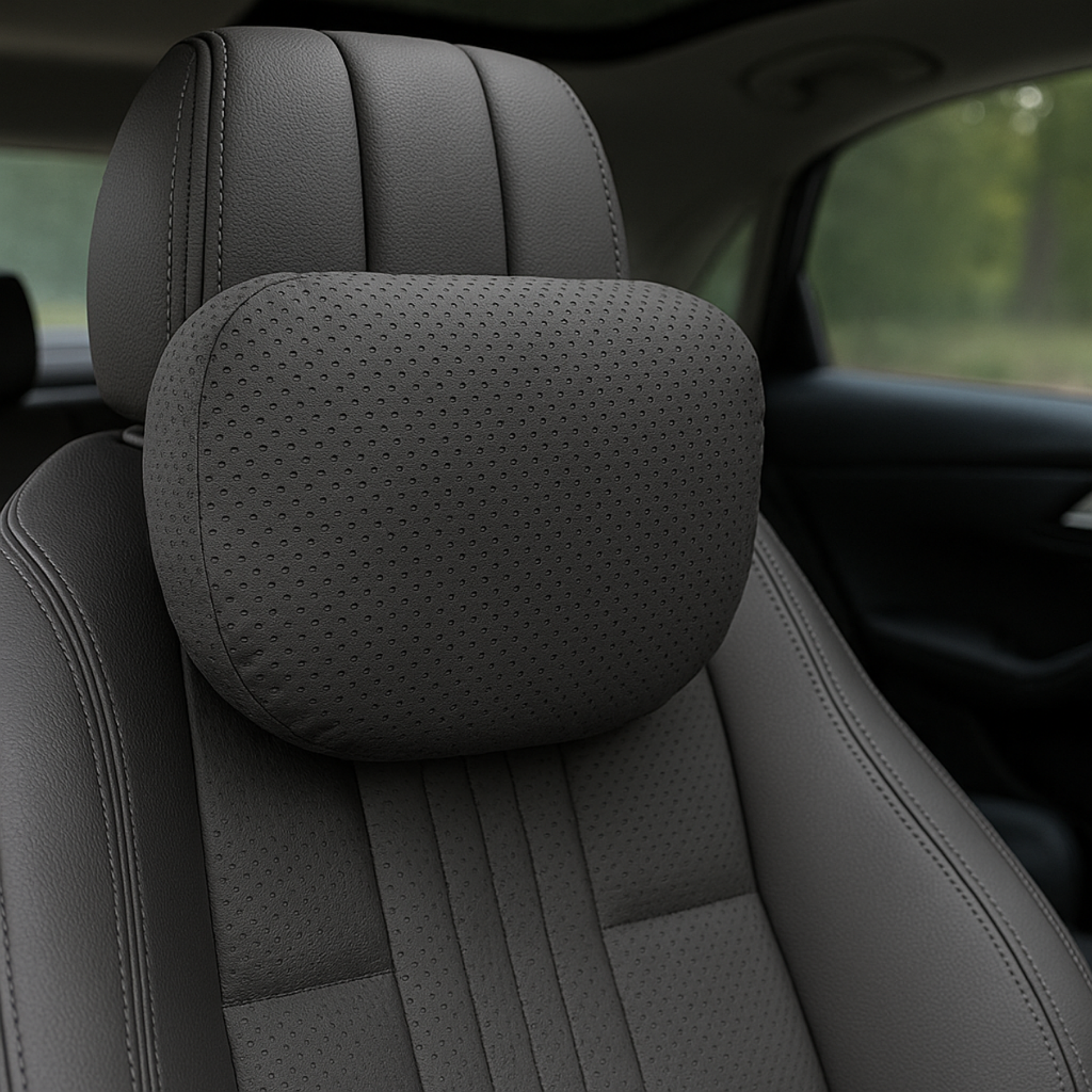 NeckEase Support | Ergonomic Memory Foam Car Headrest Pillow