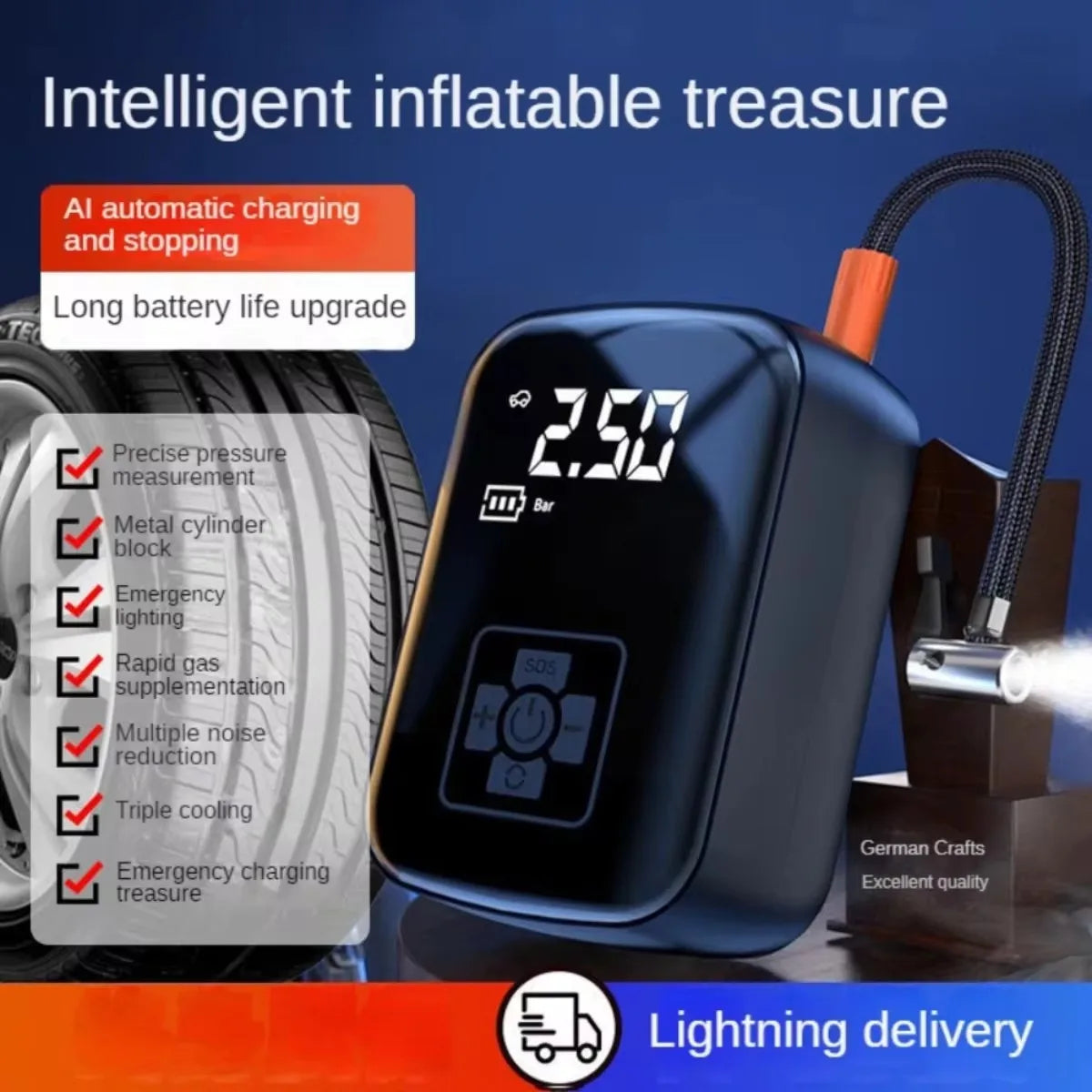 TyroAir™ | Inflate Tyres Anywhere in Seconds