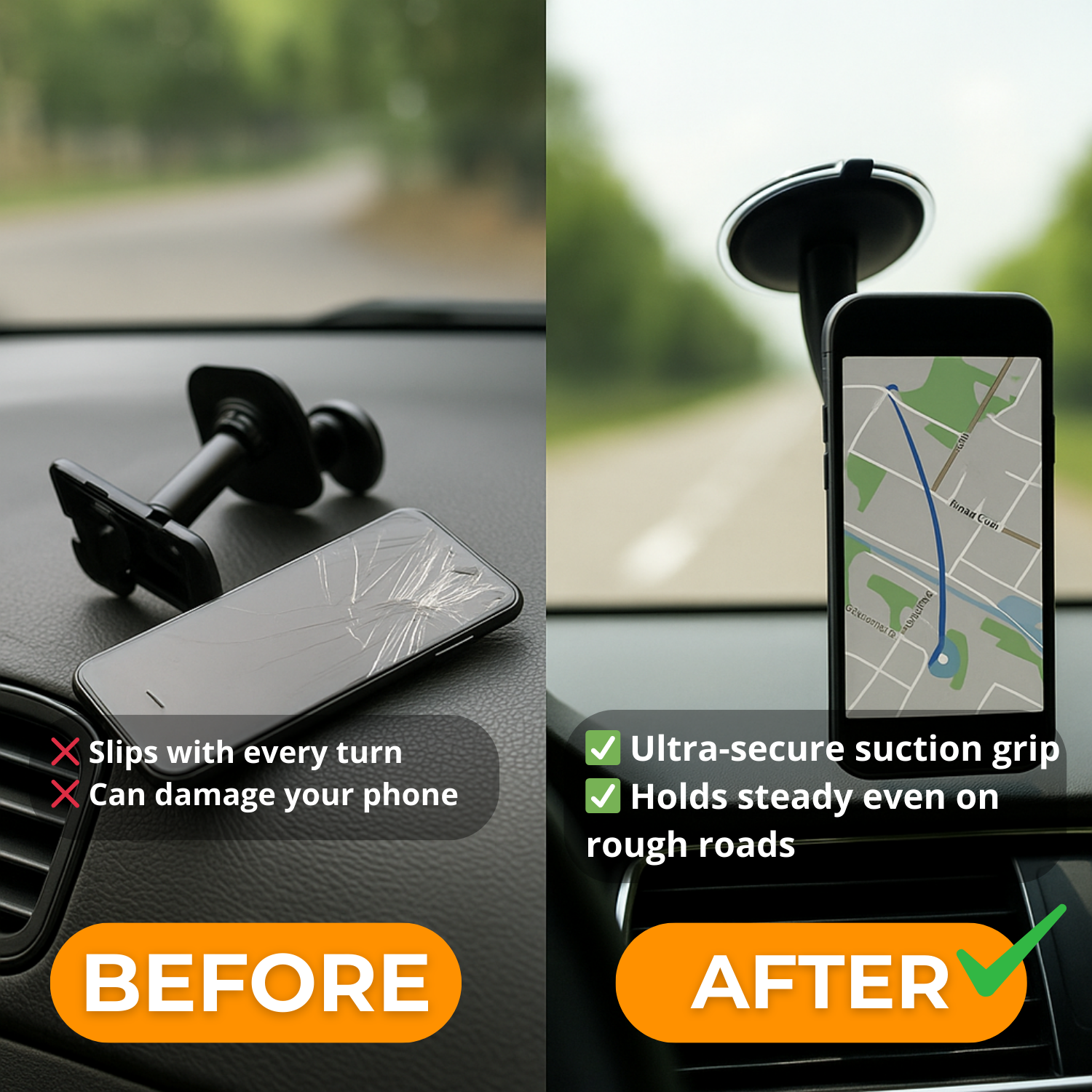 SafeDock 360 Unshakable Phone Support with Full Angle Freedom