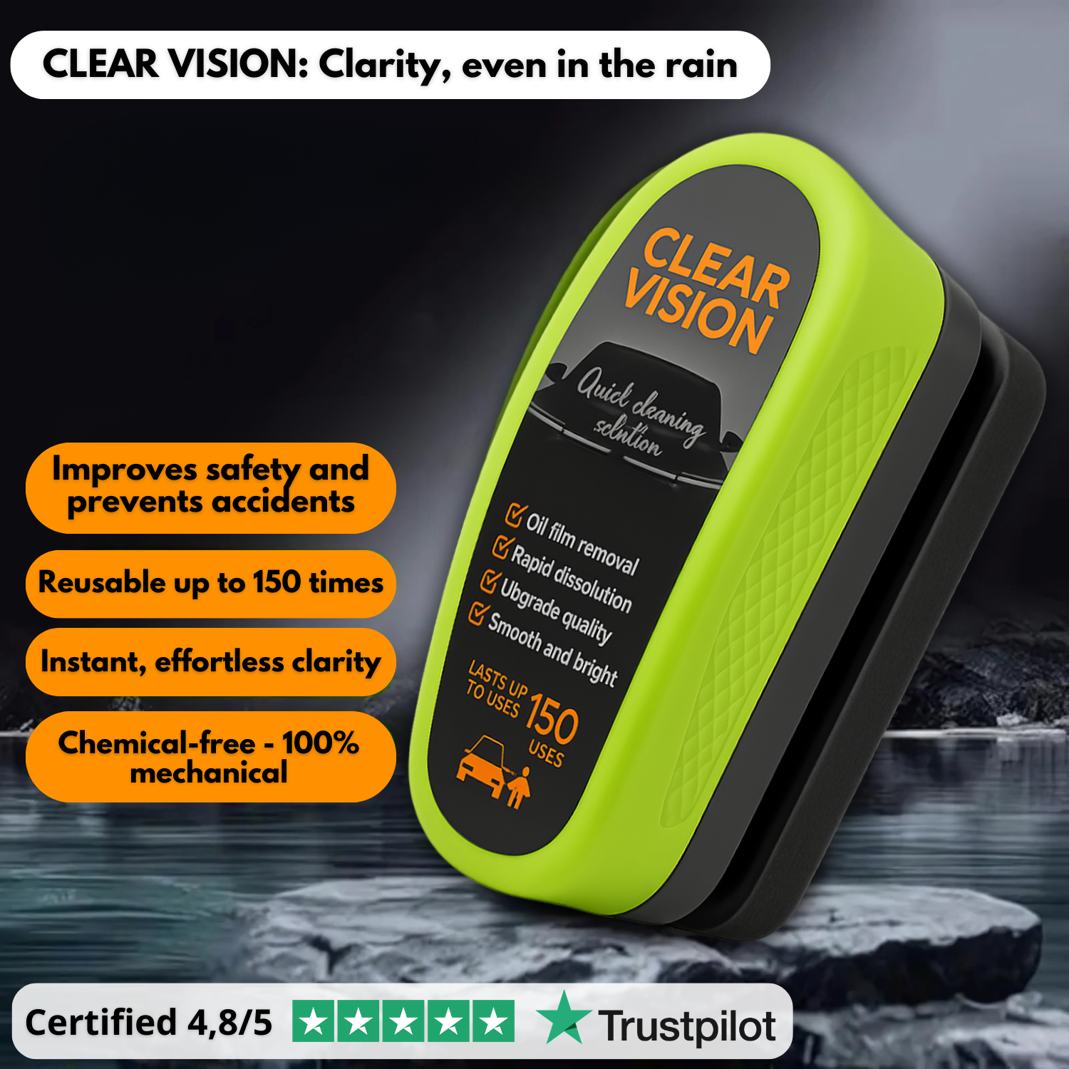 ClearVision | One Pass Glass Car Cleaner