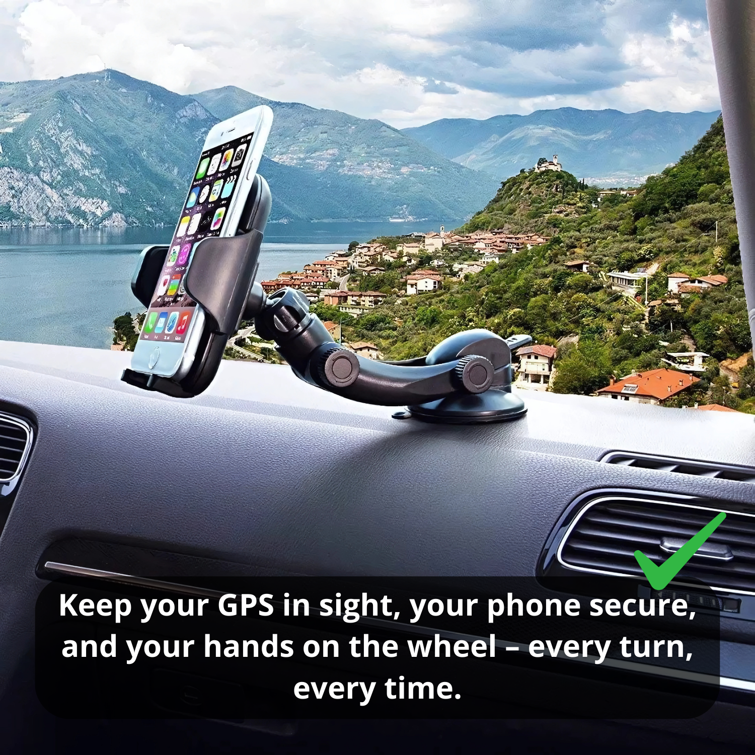 SafeDock 360 Unshakable Phone Support with Full Angle Freedom