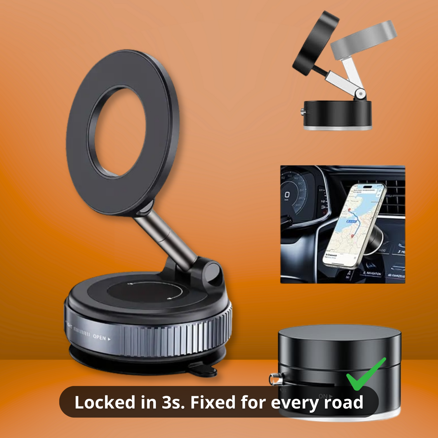 MagnaLock PRO | The Revolutionary, Unshakable Phone Holder