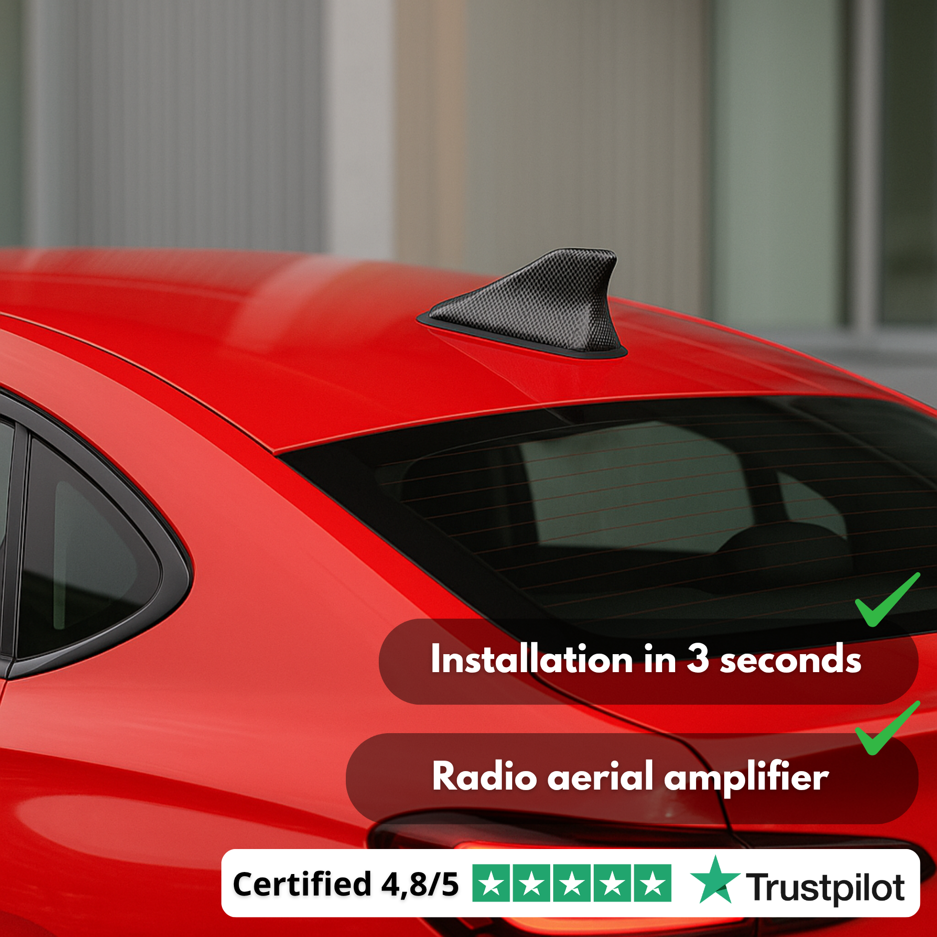 SharkBoost™ Antenna | Sleek Look. Stronger Signal.