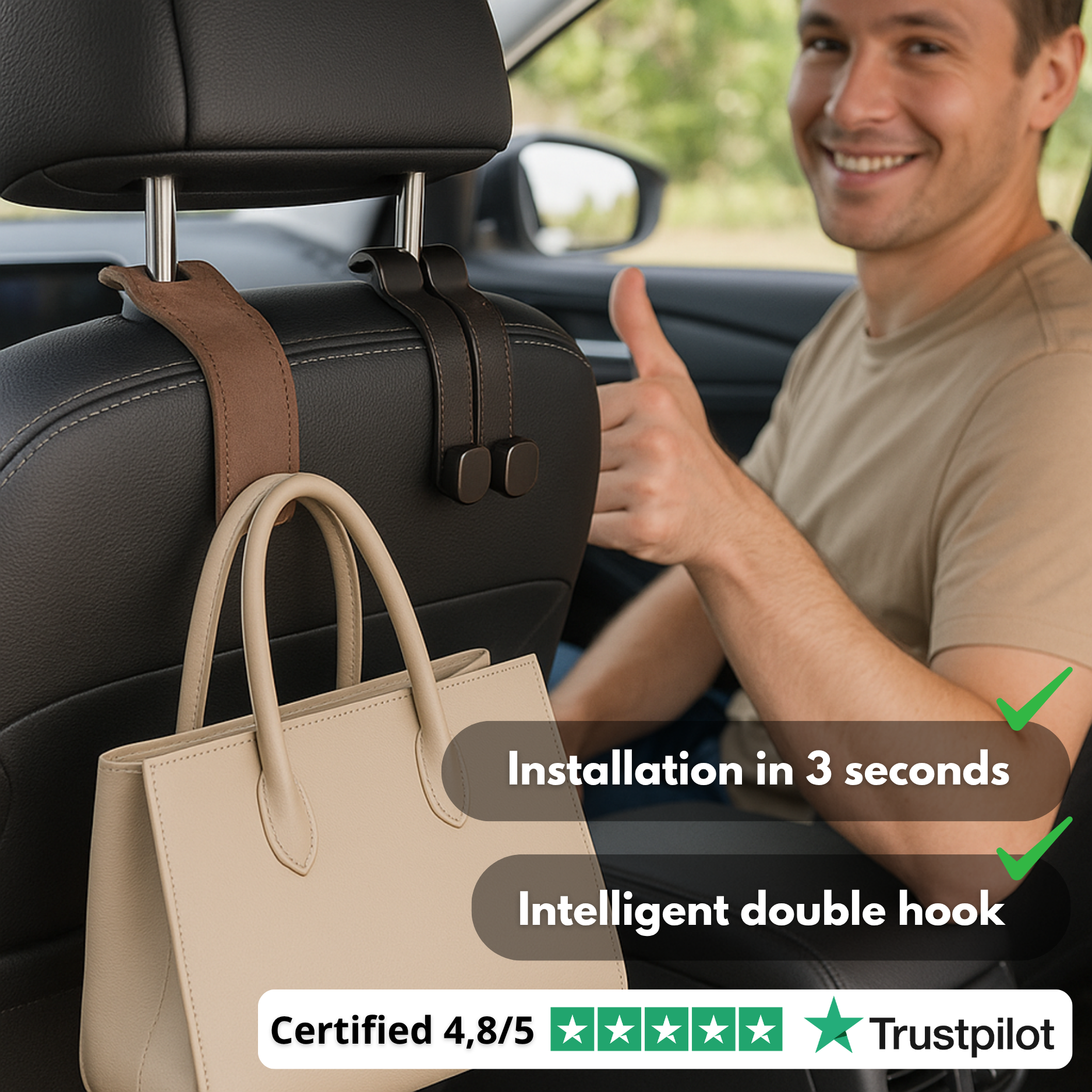 GripHook™ Hangers | The Premium Car Seat Hanger
