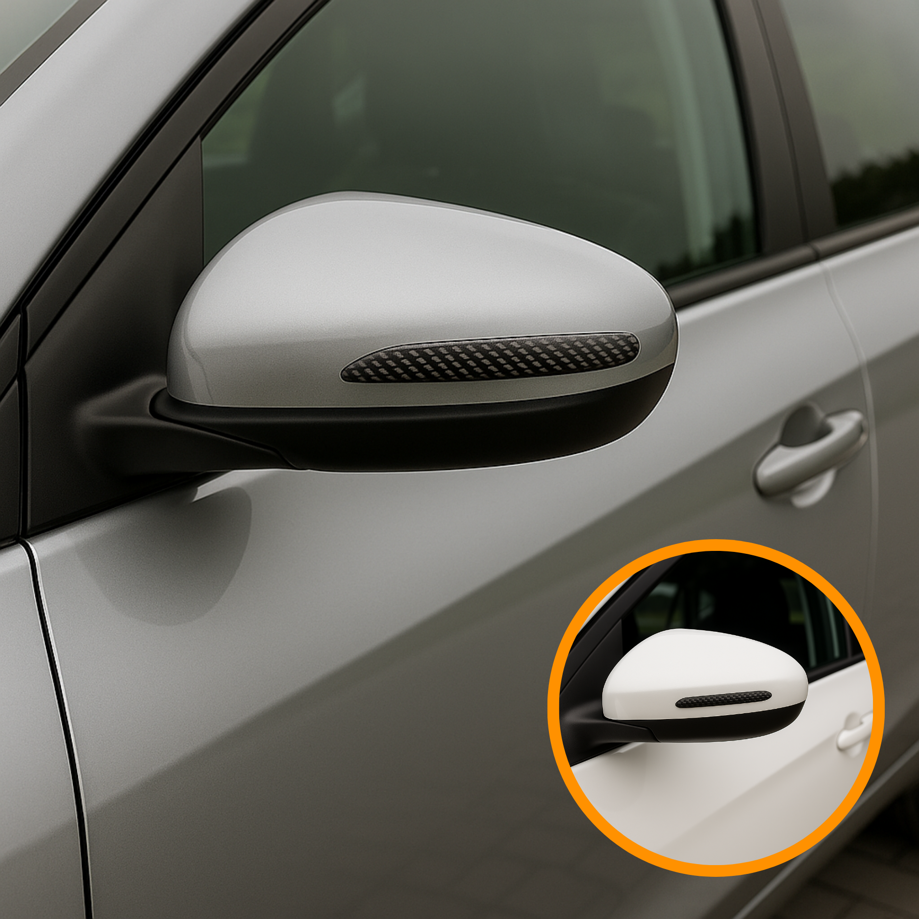 MirrorEdge Guard | Carbon-Style Side Mirror Protector (2pcs)