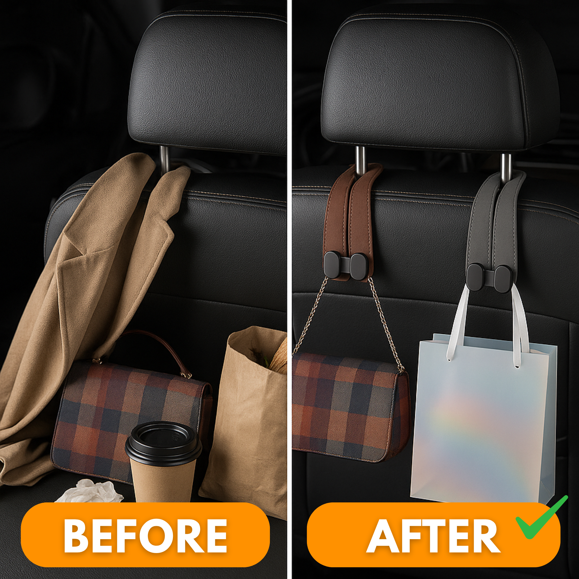GripHook™ Hangers | The Premium Car Seat Hanger