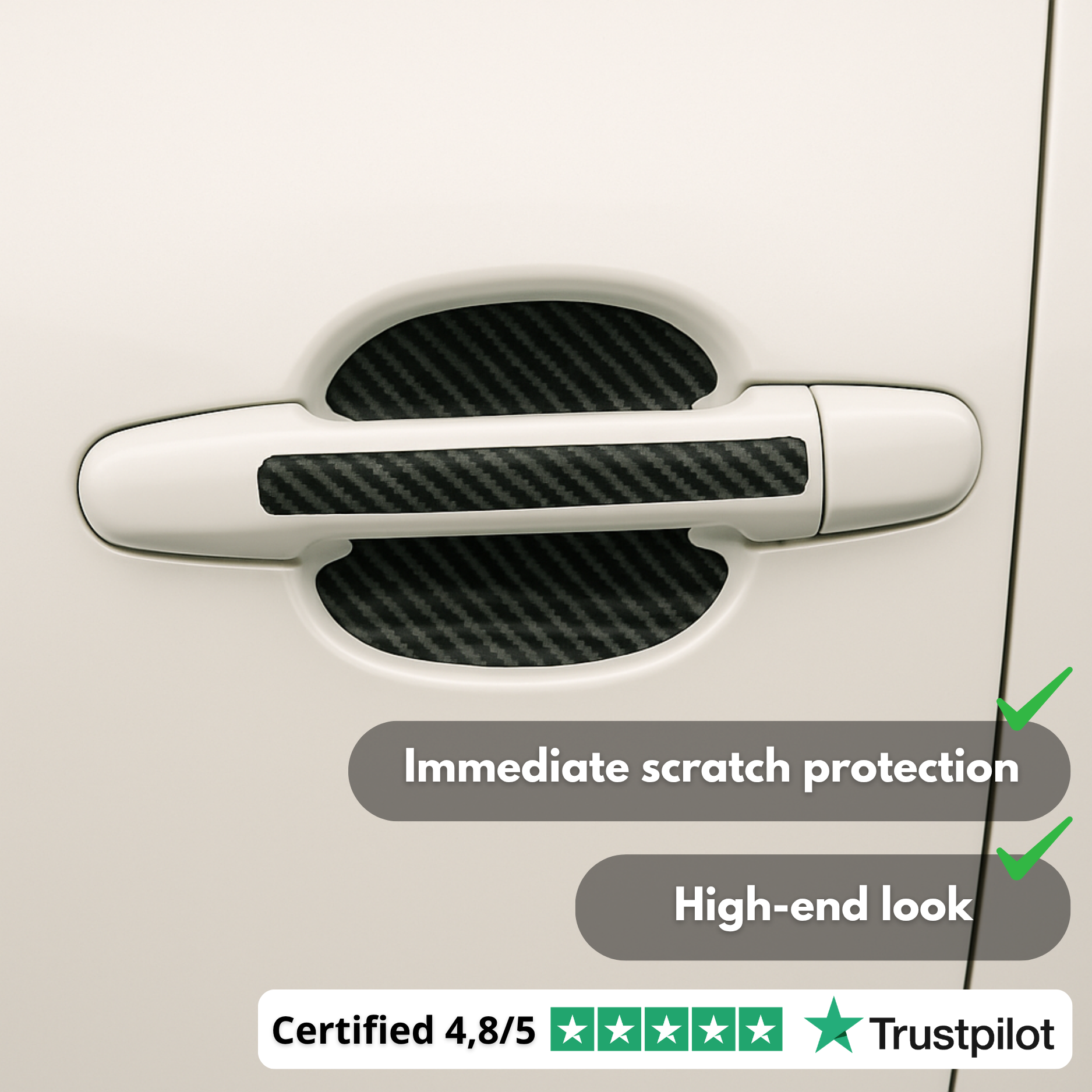 CarbonShield™ Set | Premium Door Handle Protection (2 or 4 Doors)