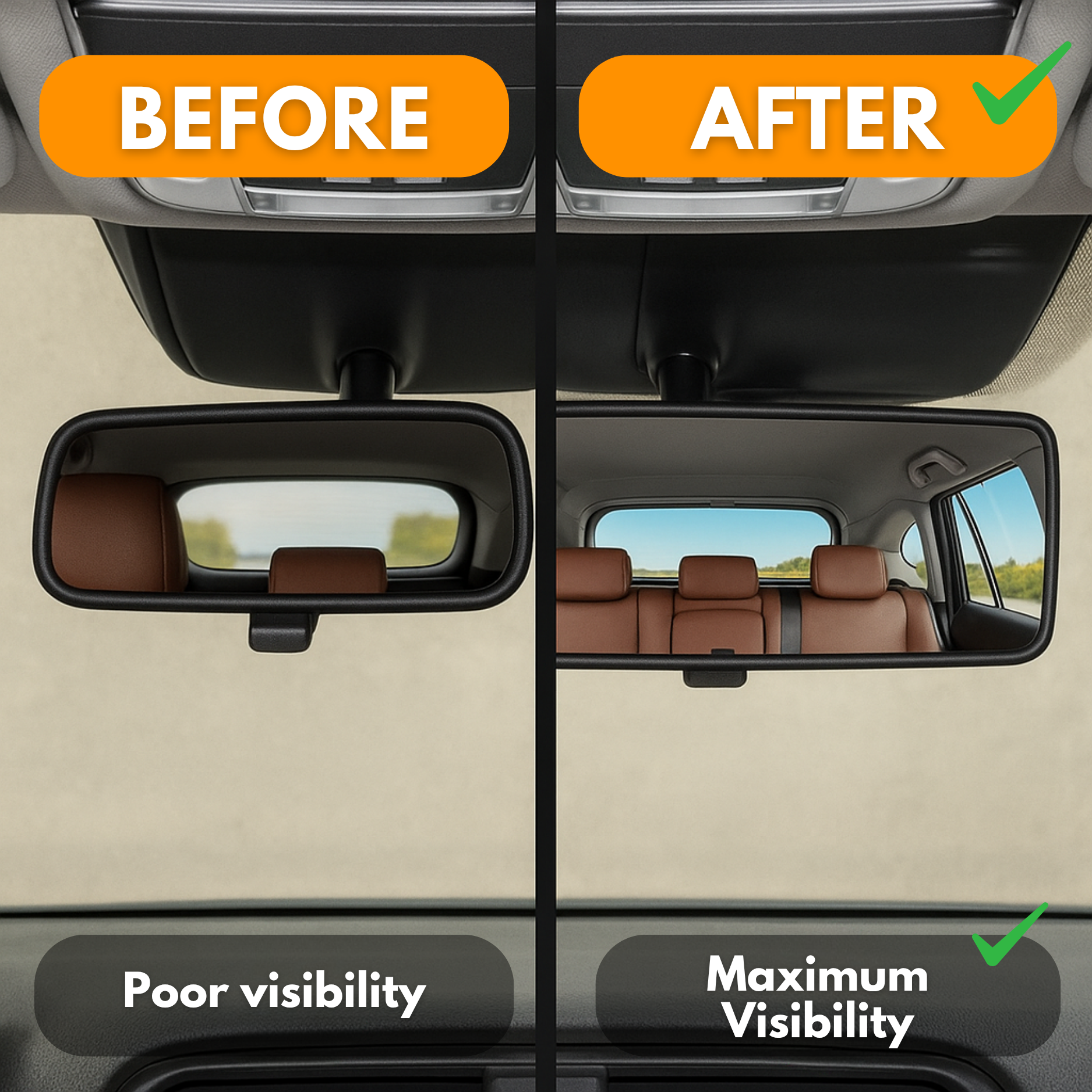 WideVision™ Mirror | Ultra-Wide Interior Rearview Mirror