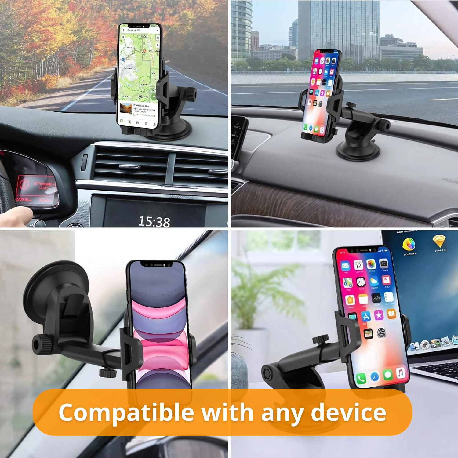 SafeDock 360 Unshakable Phone Support with Full Angle Freedom