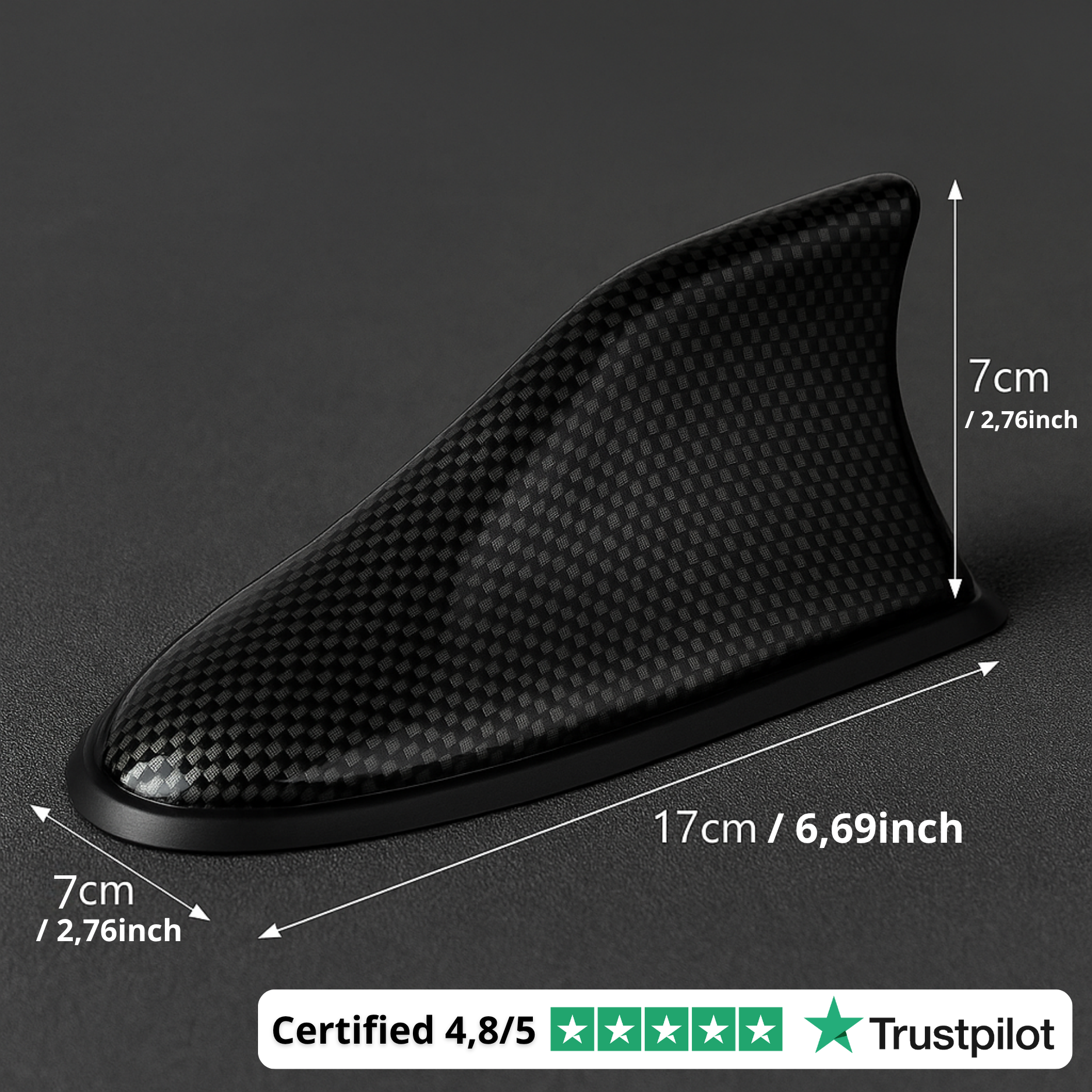 SharkBoost™ Antenna | Sleek Look. Stronger Signal.