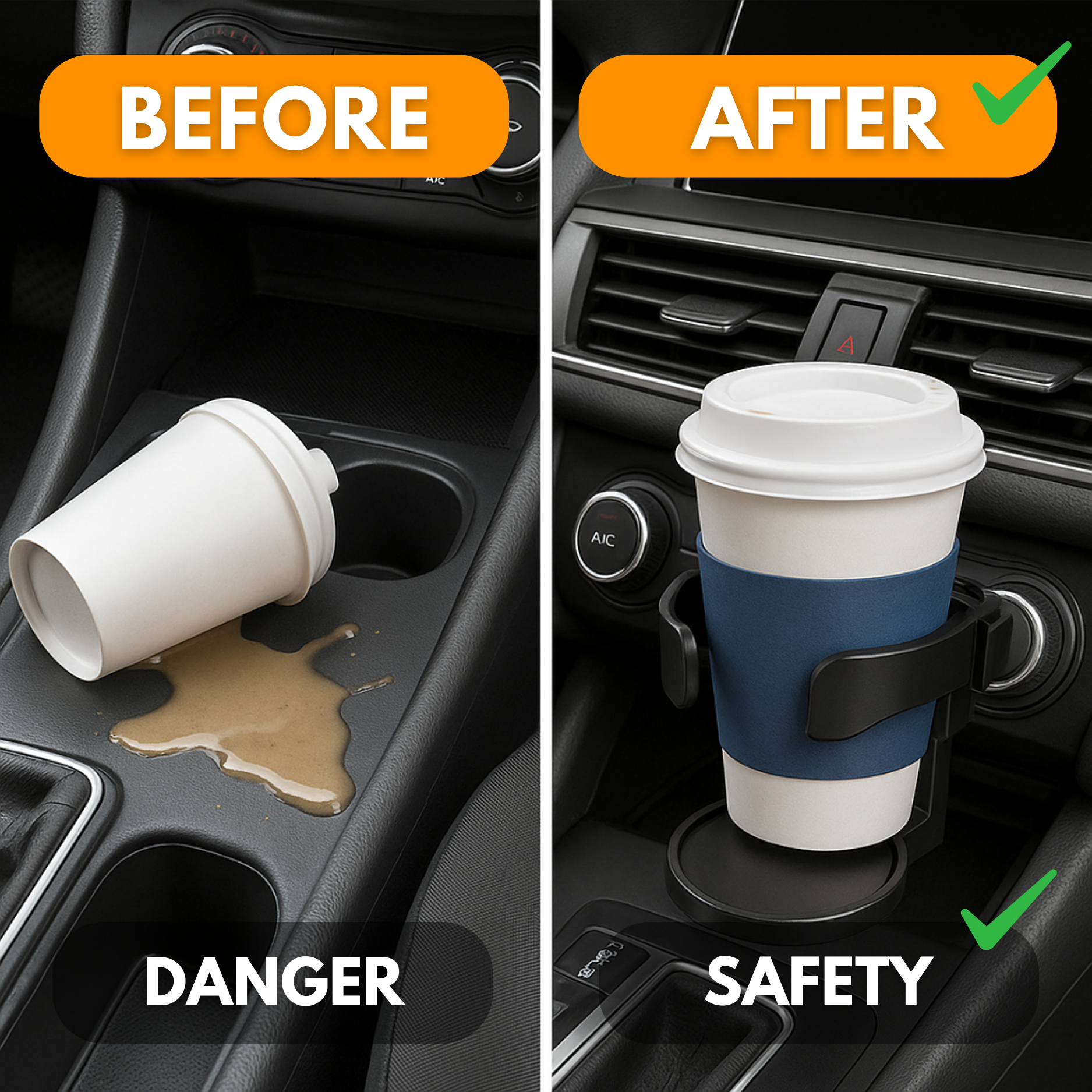 CupGrip™ Air | Adjustable Car Vent Cup Holder