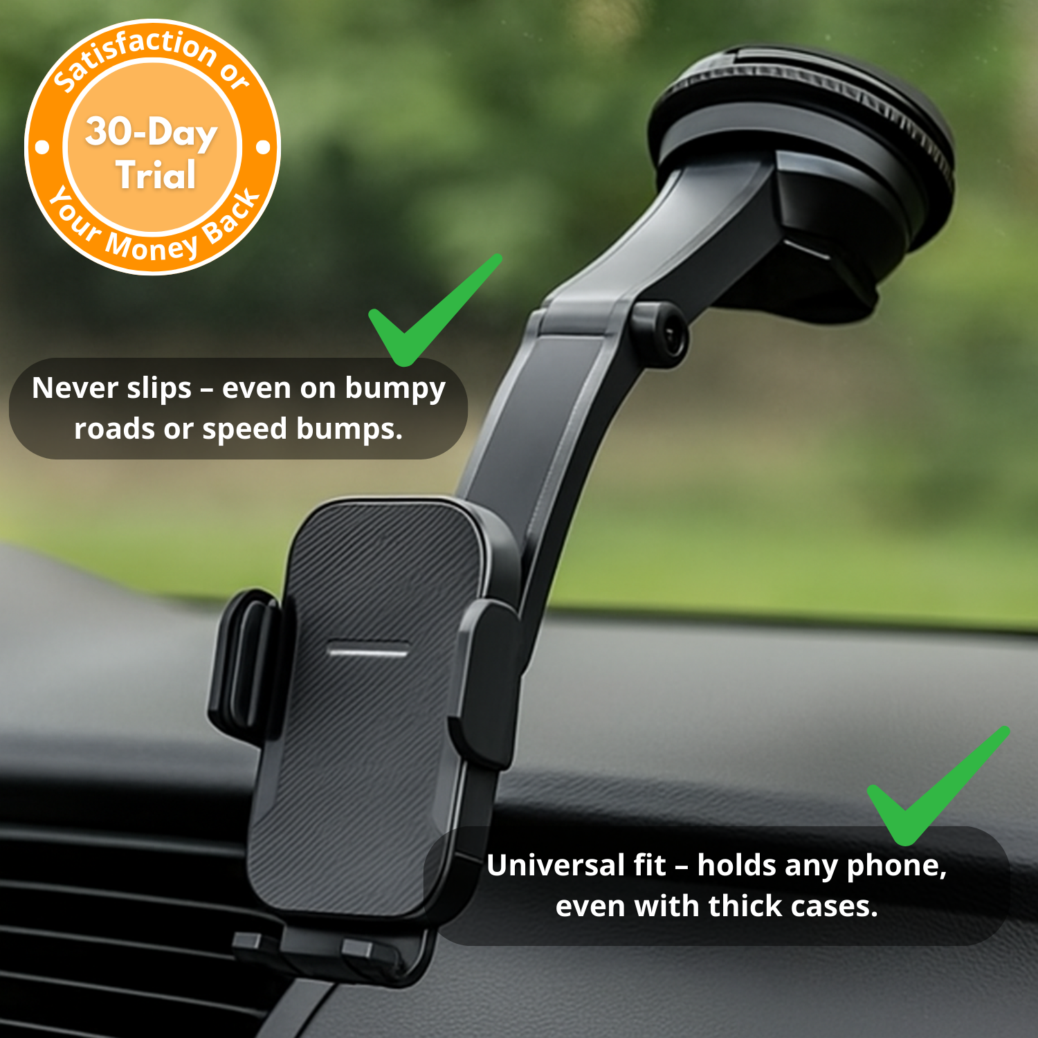 SafeDock 360 Unshakable Phone Support with Full Angle Freedom
