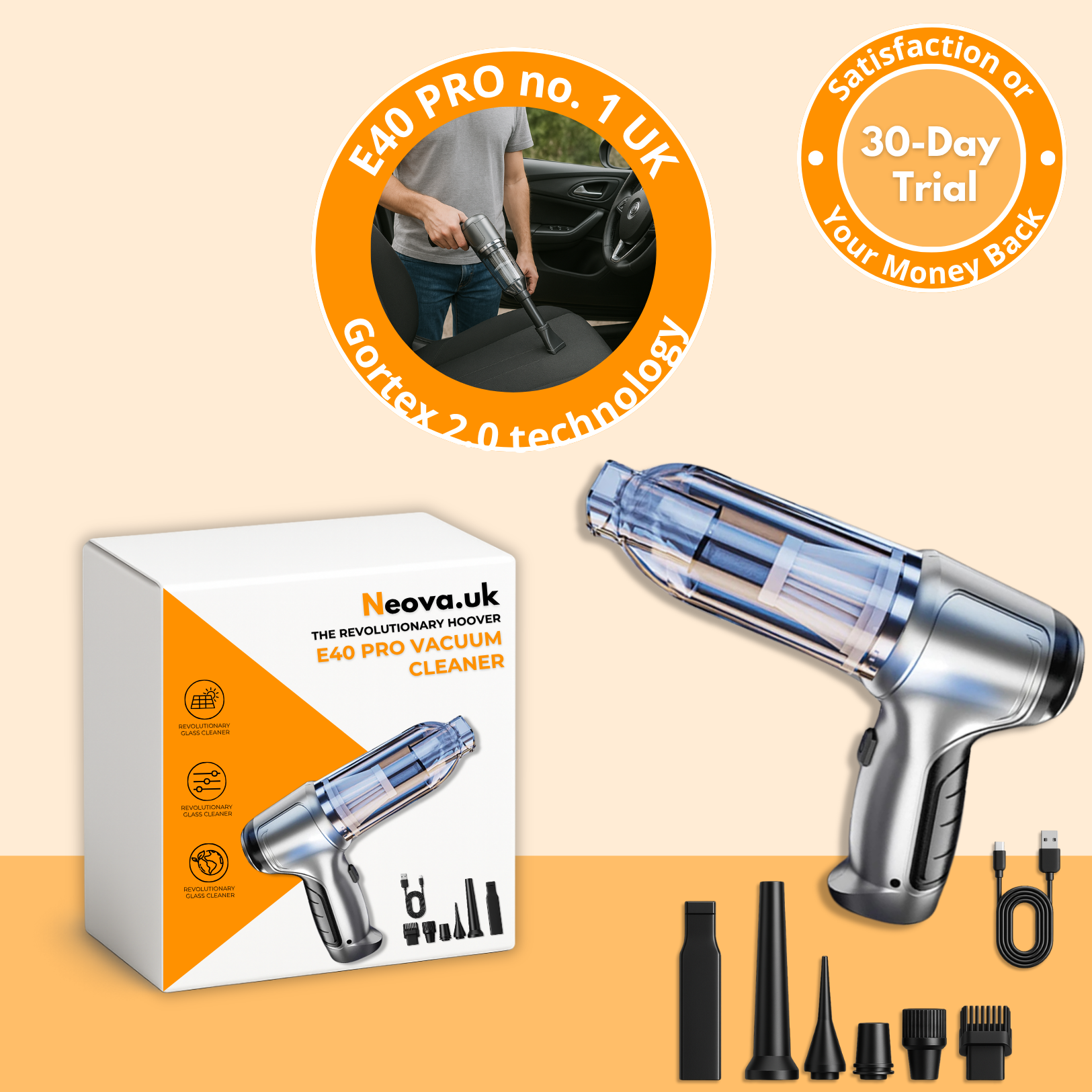 E40 PRO | Voted the UK’s #1 Precision Vacuum Cleaner in 2025