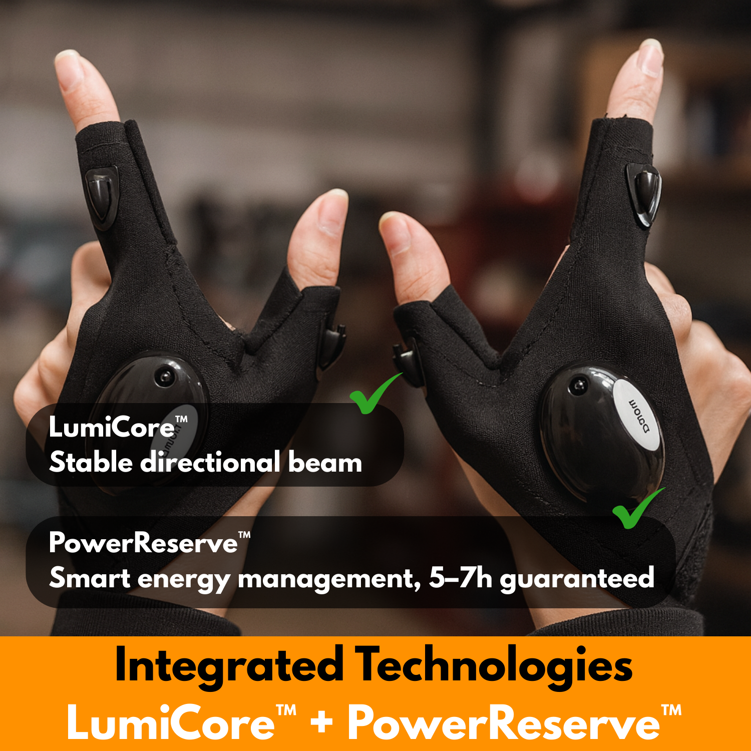 LumaGrip™ – precision luminous gloves