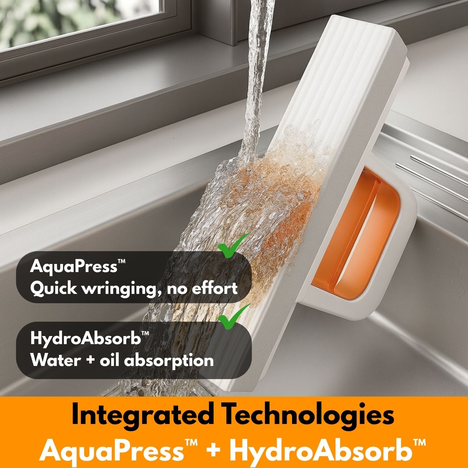 SpongeMop™ – Self-Wringing Sponge Mop