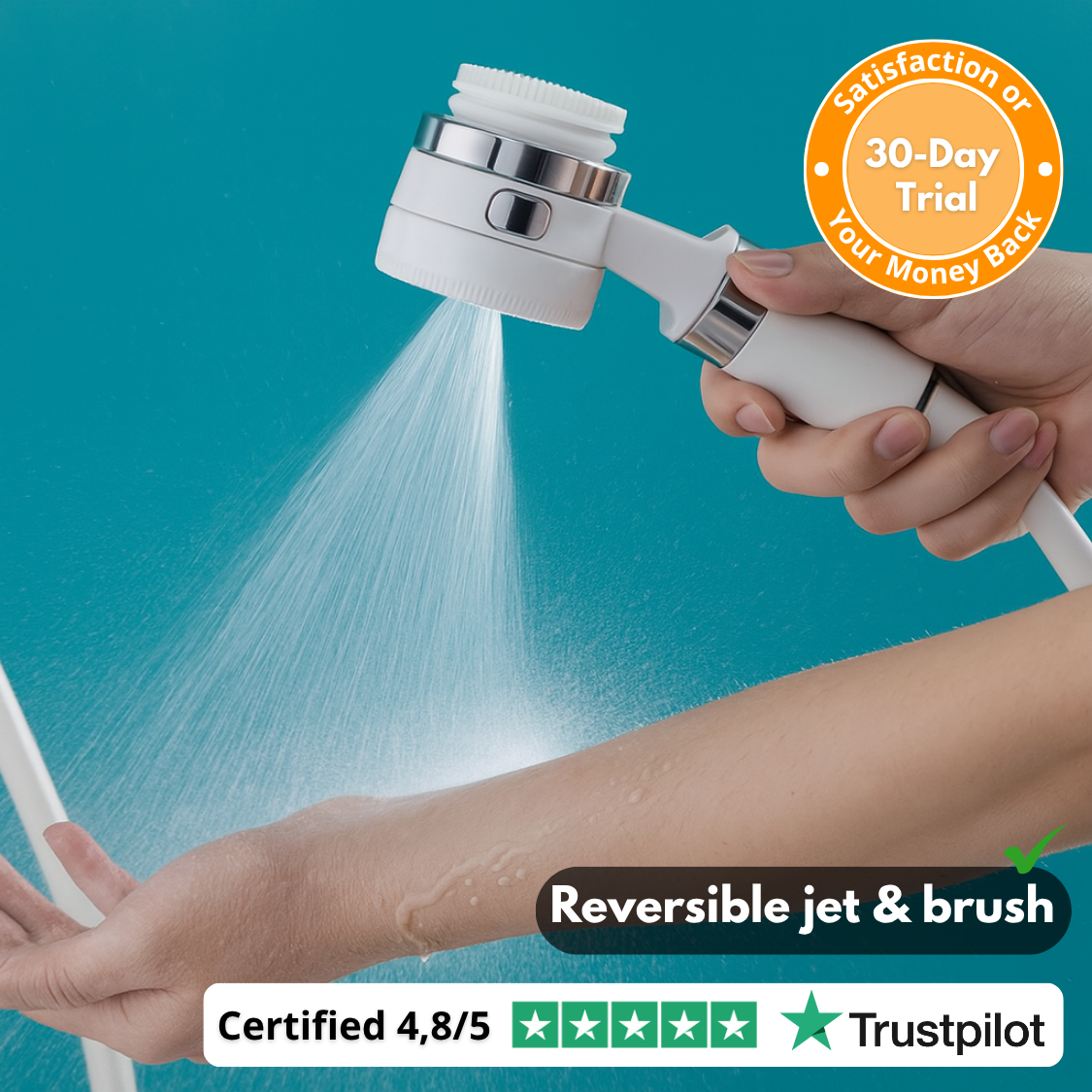 FlowJet360™ | High-pressure portable shower