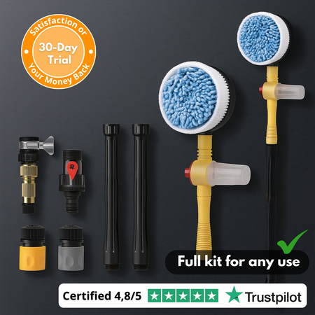 HydroSpin360™ | Active foam rotating brush – no electricity required