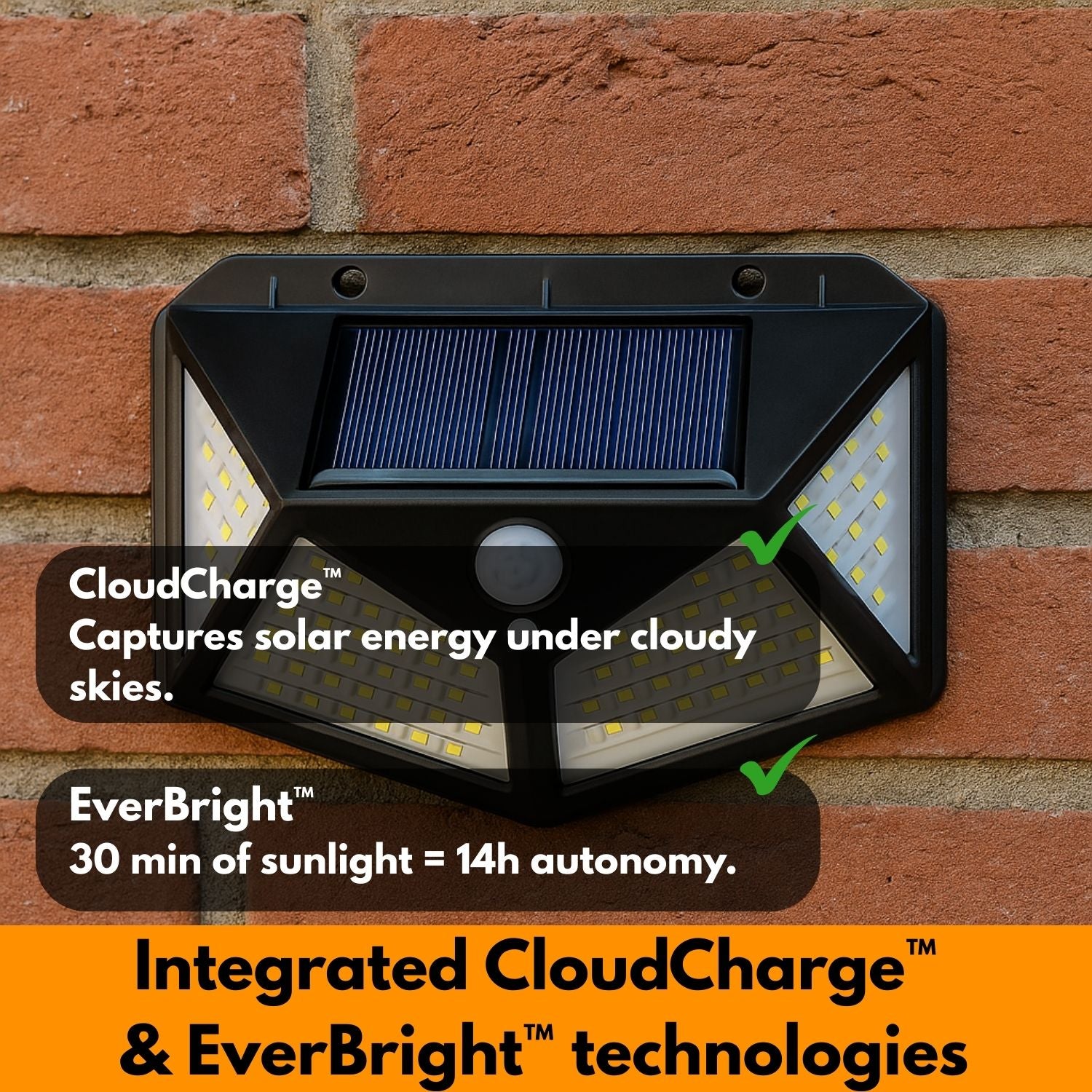 SentinelSun™ – 100-LED Solar Security Floodlight with Motion Sensor