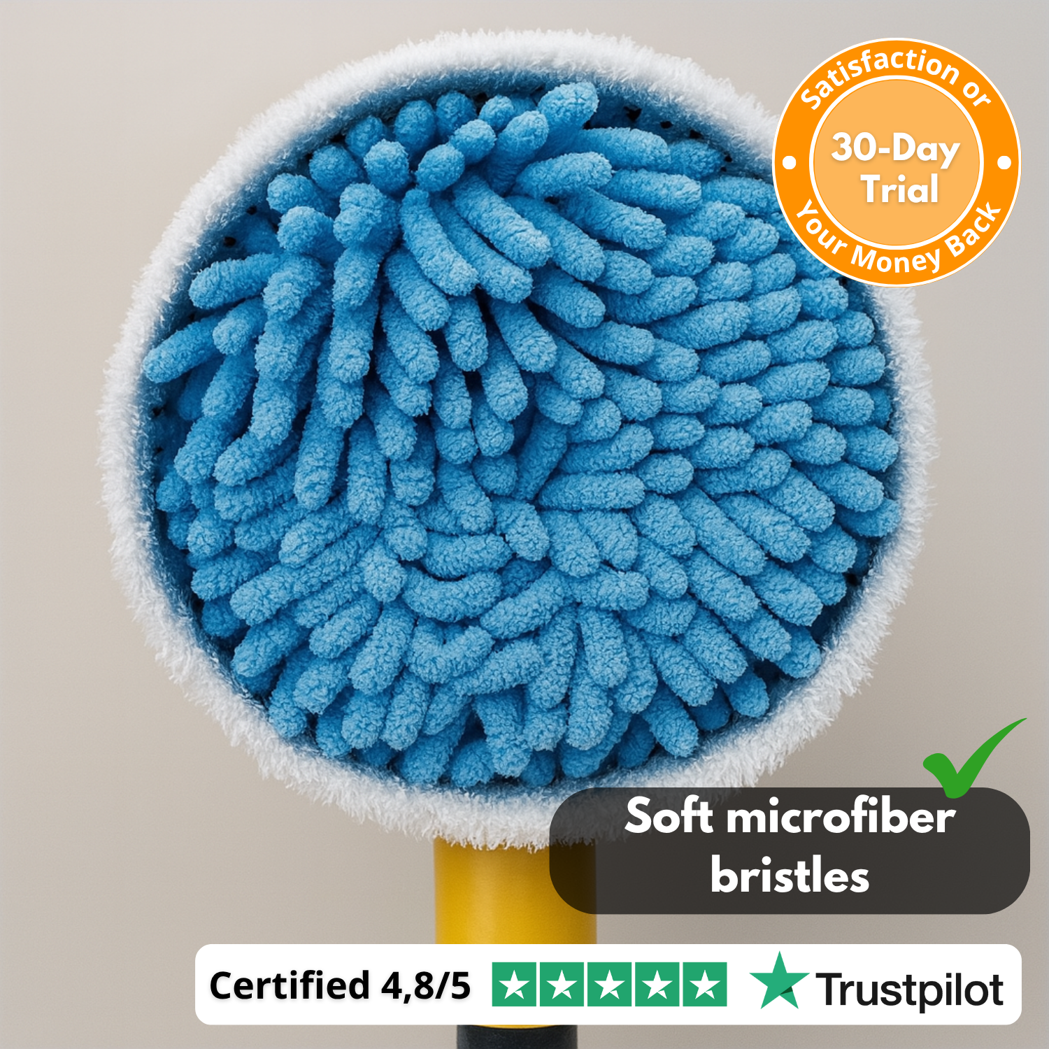HydroSpin360™ | Active foam rotating brush – no electricity required