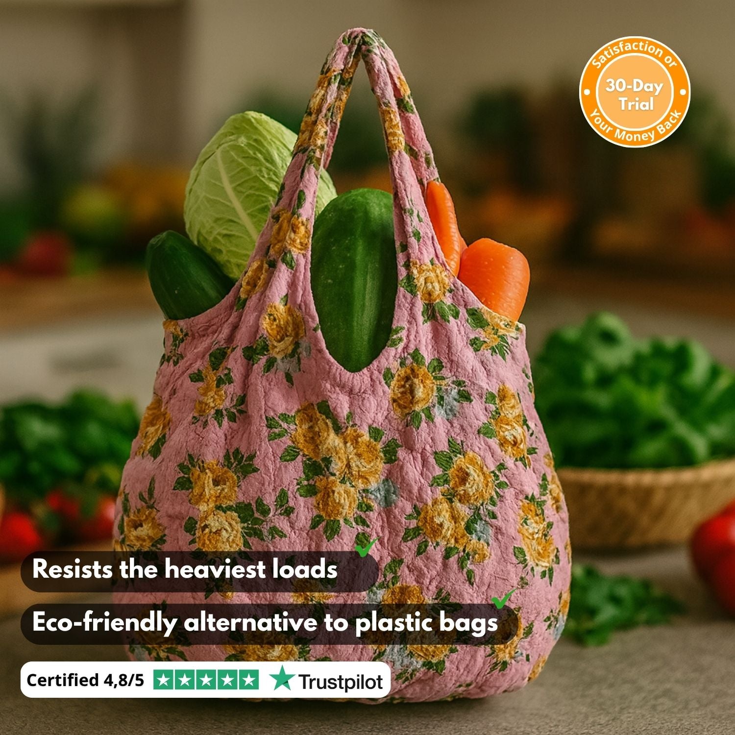 FlexiBag™ – Expandable Reusable Tote