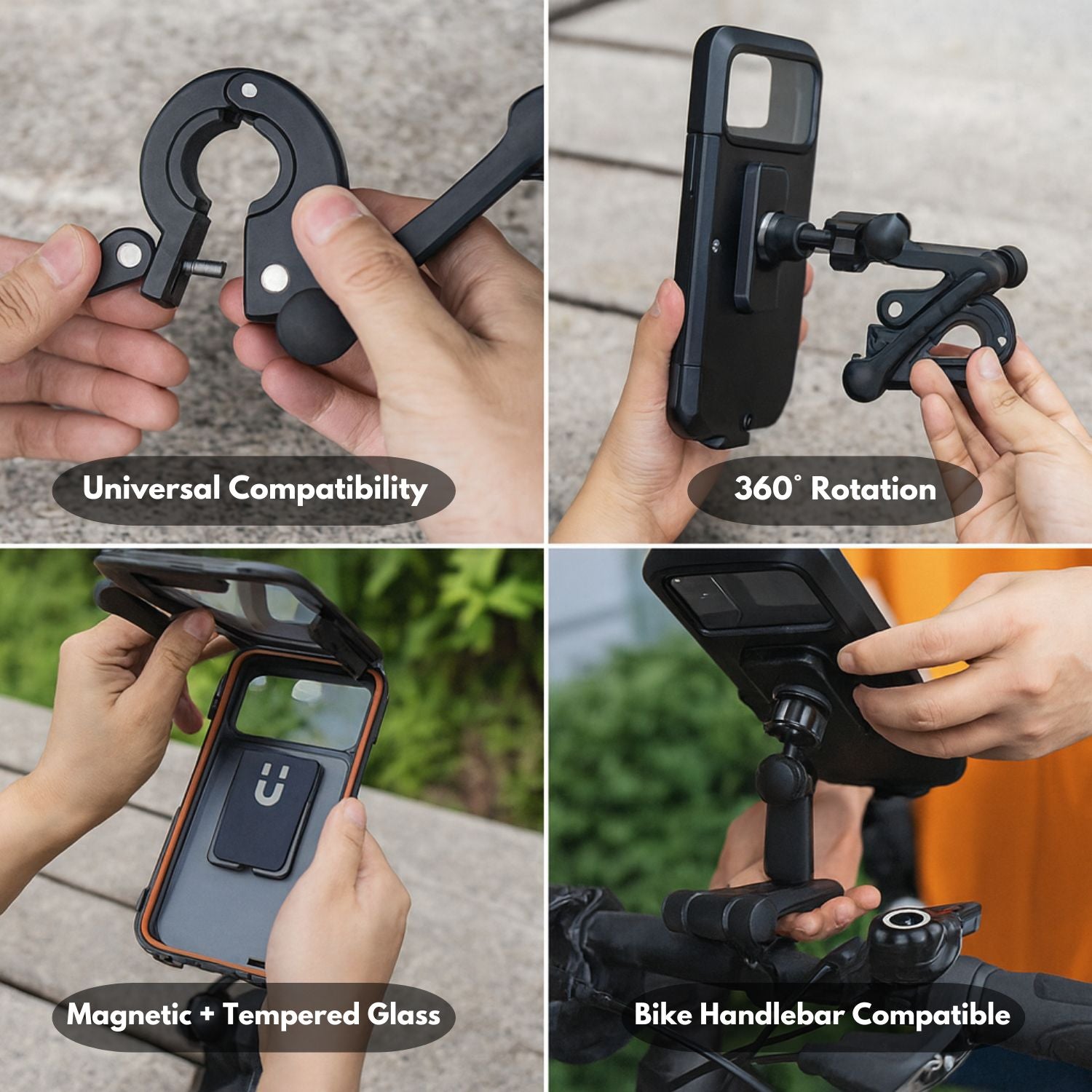 MagniRide PRO – 360° Waterproof Phone Mount
