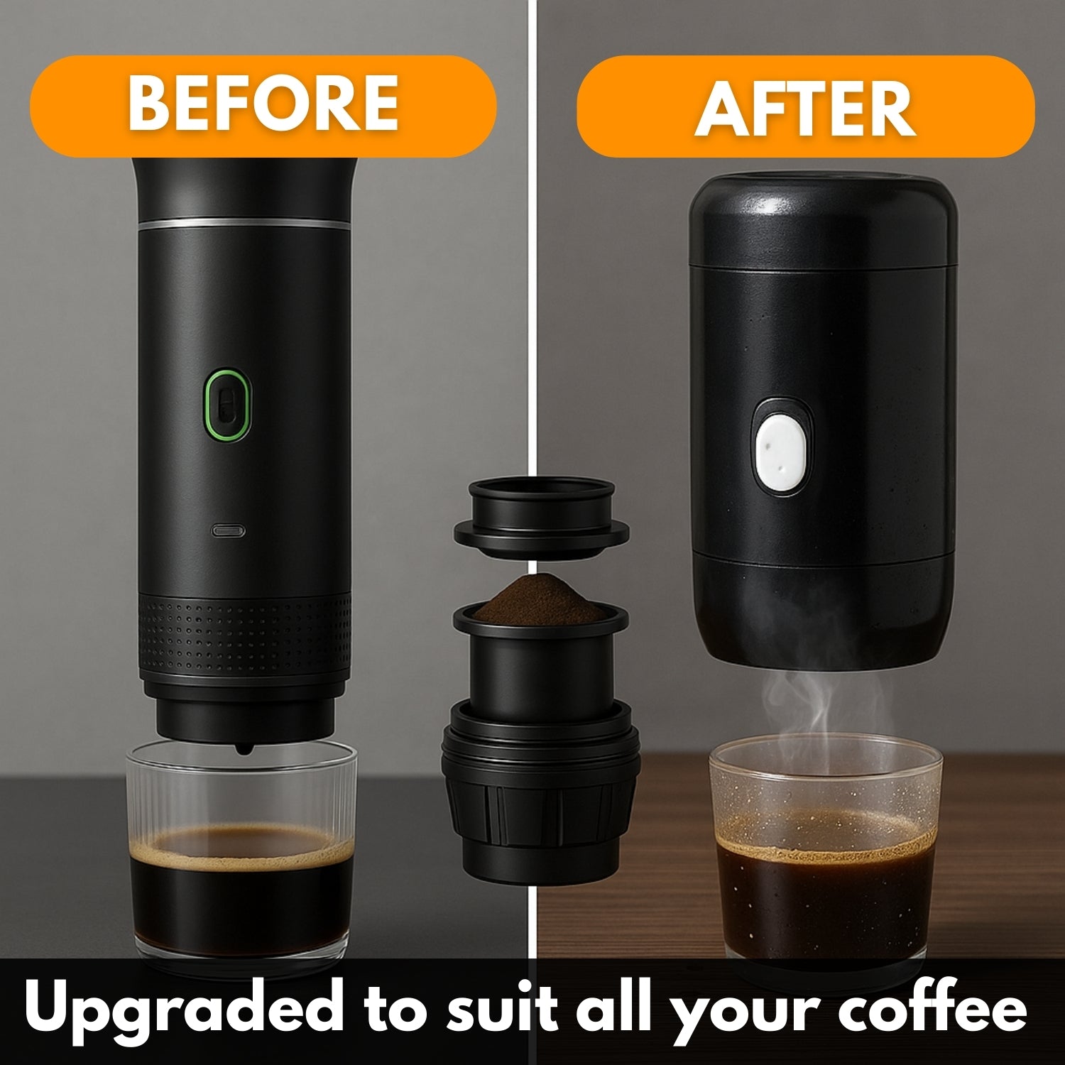CaffioPress™ – 3-in-1 Portable Espresso Maker