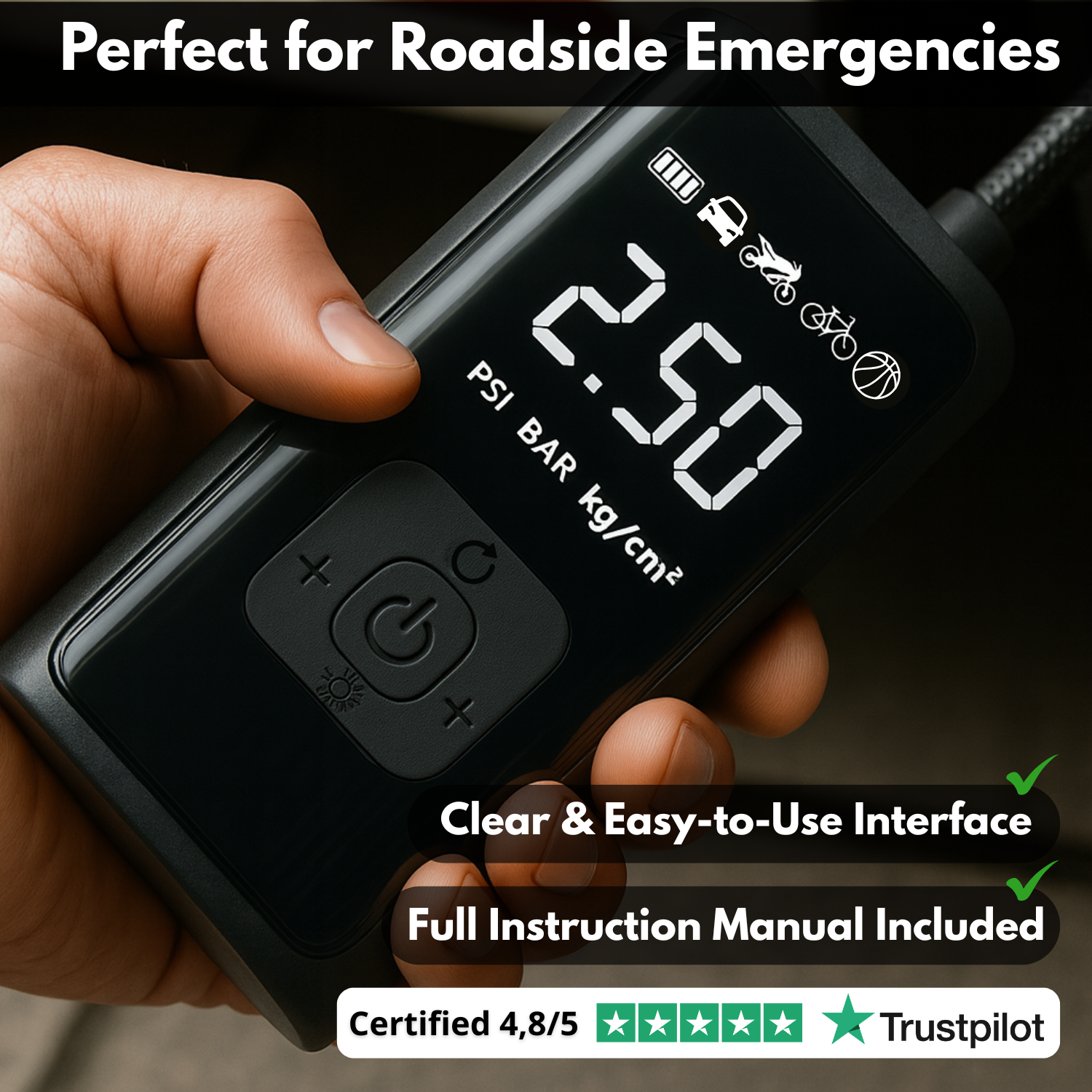 C17 Pro™ – Smart Wireless Tyre Inflator