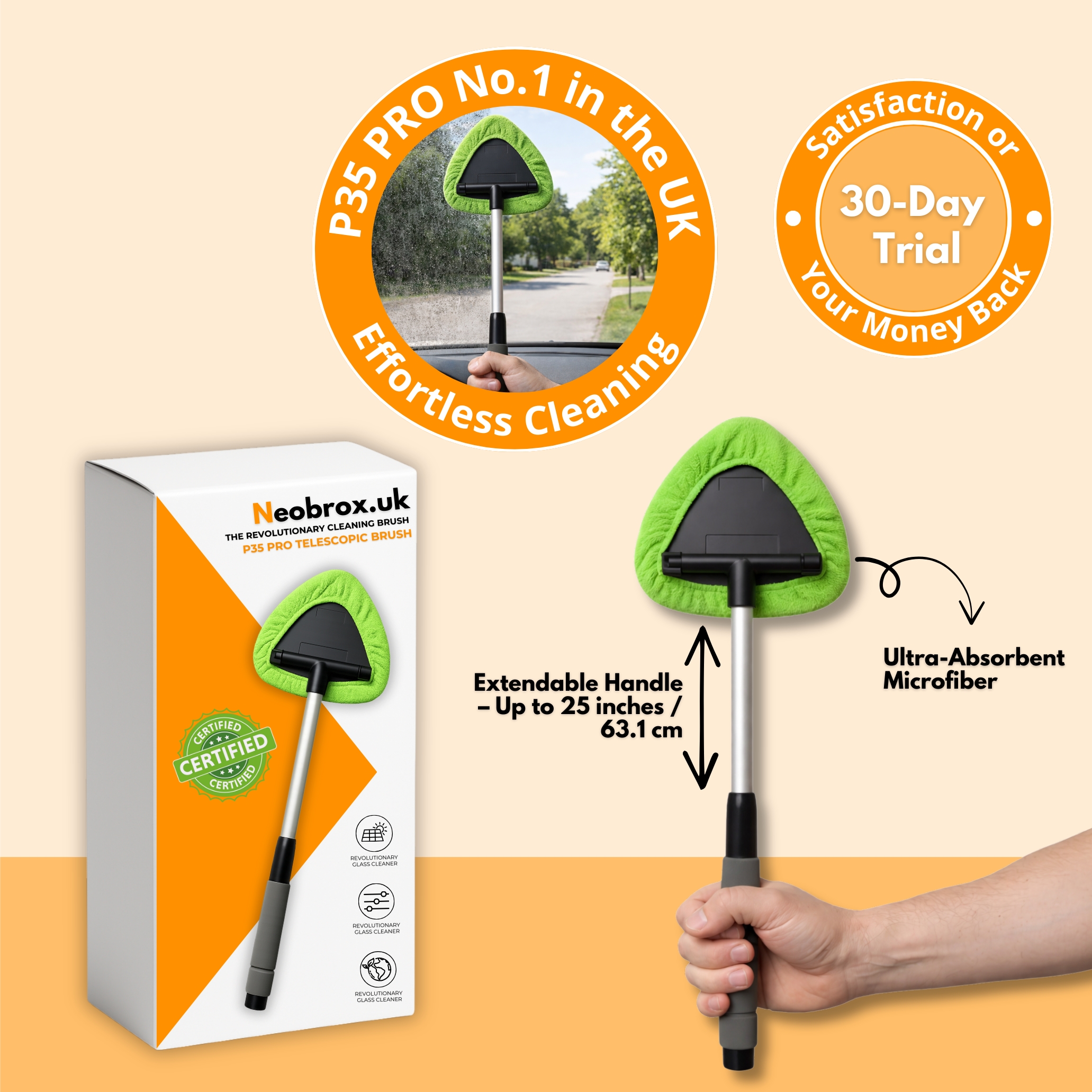 P35 PRO | The UK’s #1 Precision Windscreen Cleaner in 2025