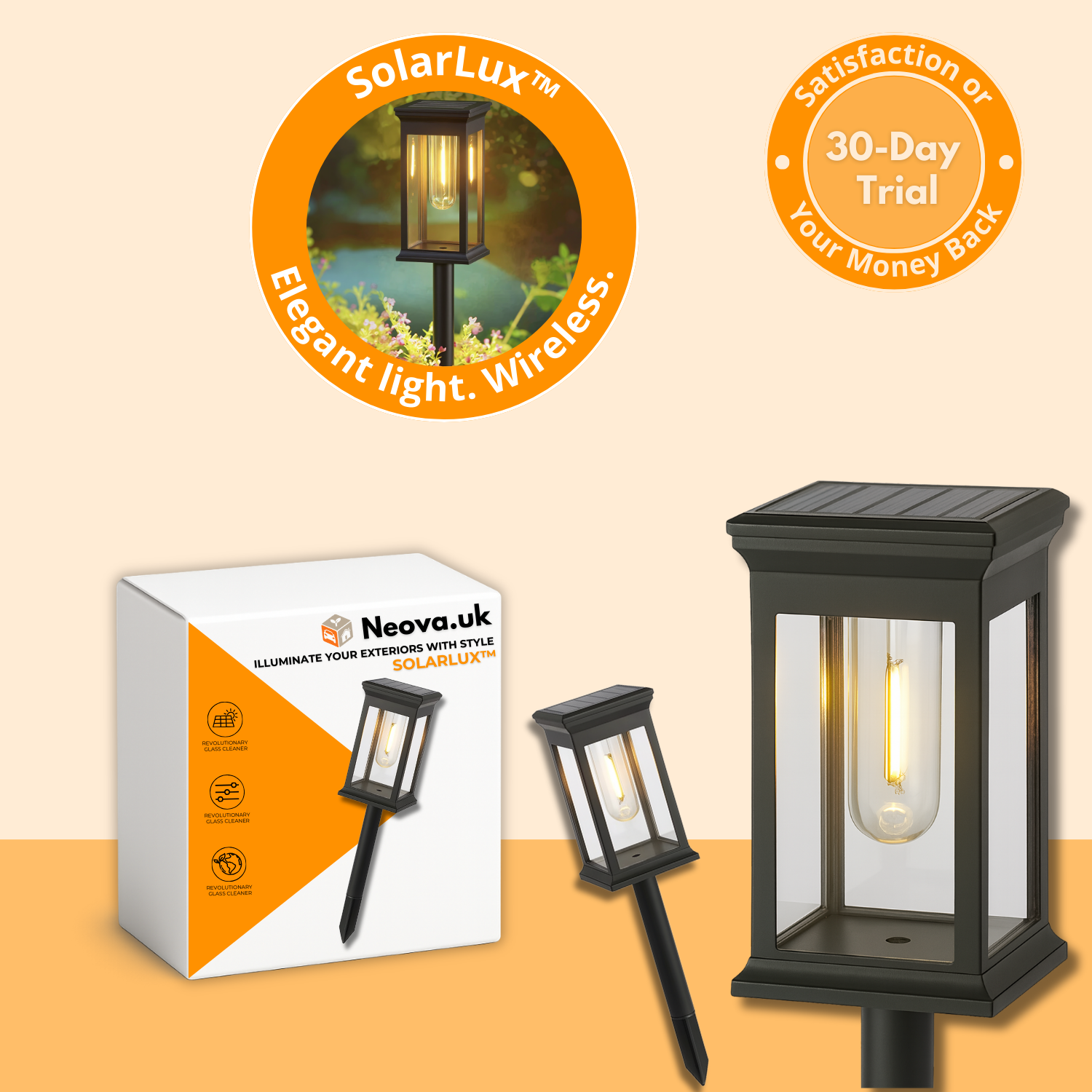 SolarLux™ – Elegant Solar Garden Lights
