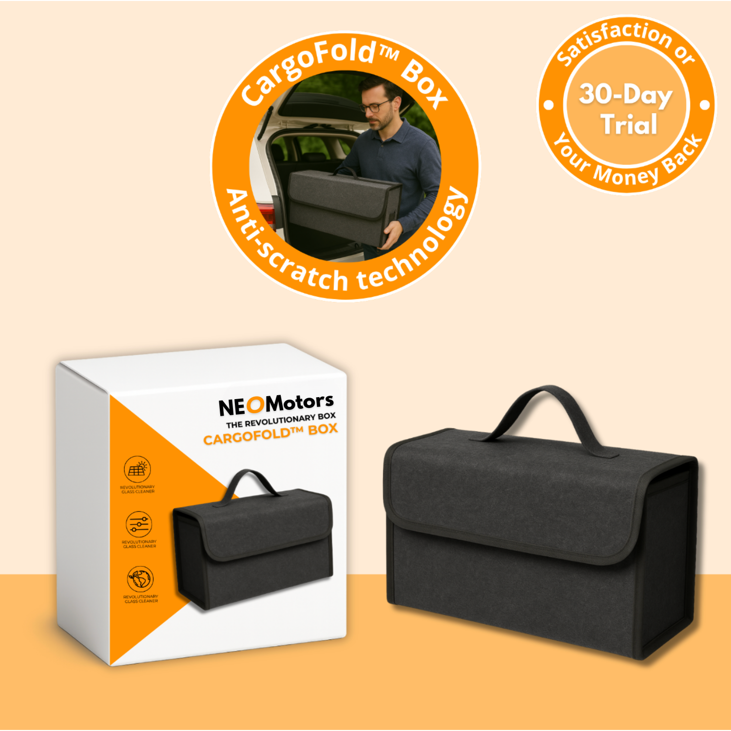 CargoFold Box | Premium Foldable Car Trunk Organizer