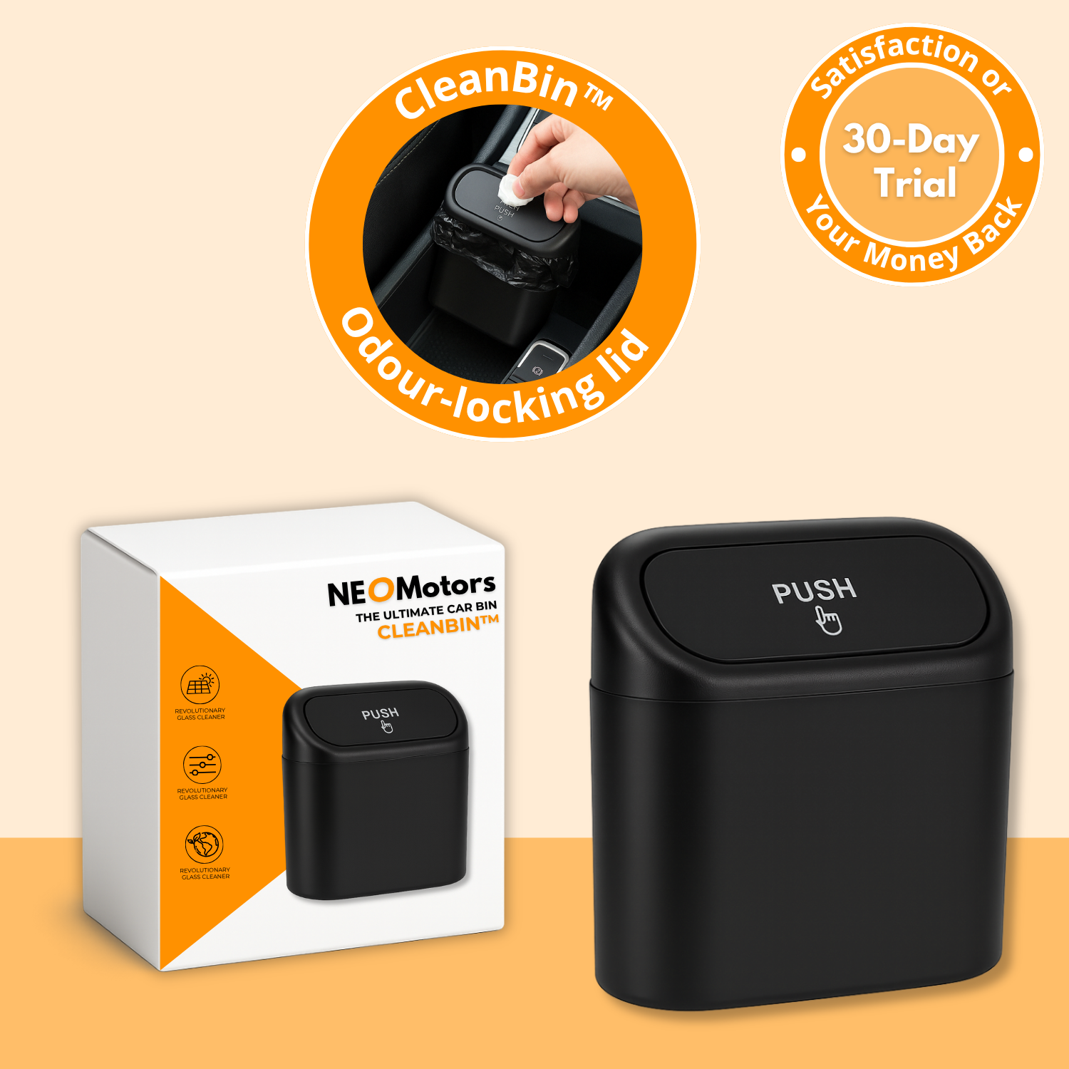 CleanBin™ | The UK’s Most Practical Car Bin for a Spotless Ride