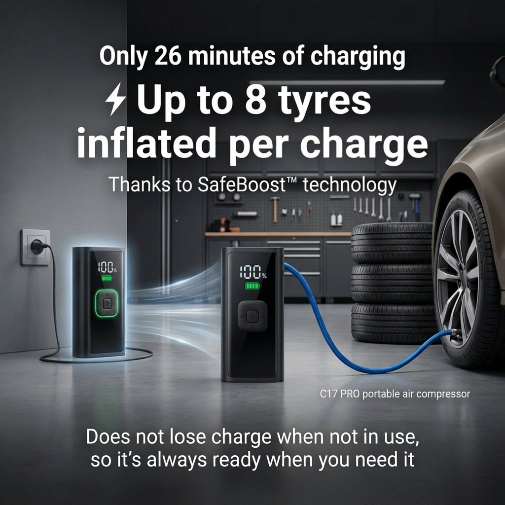 C17 Pro™ – Smart Wireless Tyre Inflator