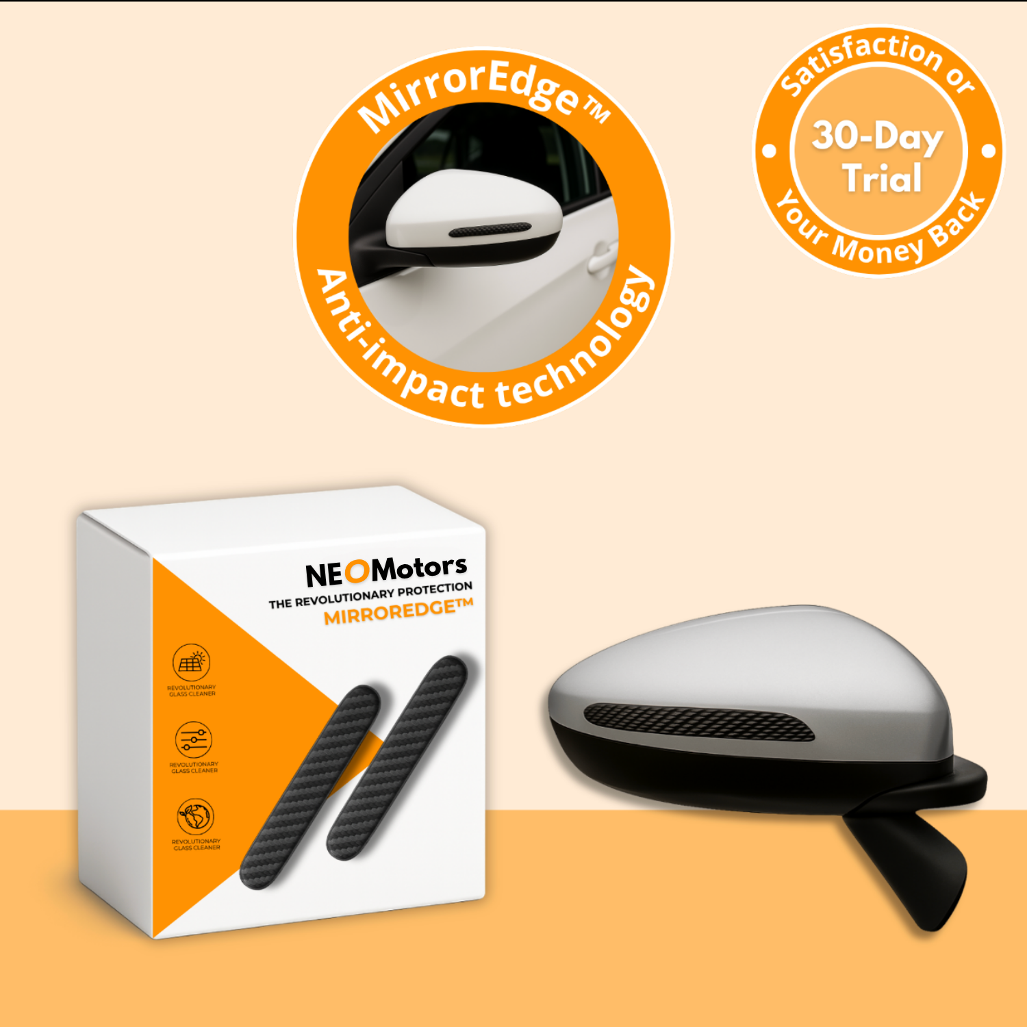 MirrorEdge Guard | Carbon-Style Side Mirror Protector (2pcs)
