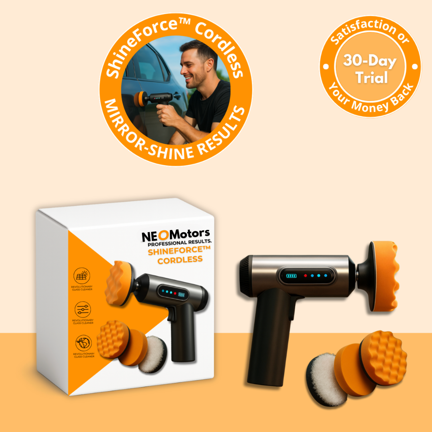 ShineForce™ Cordless Car Polisher