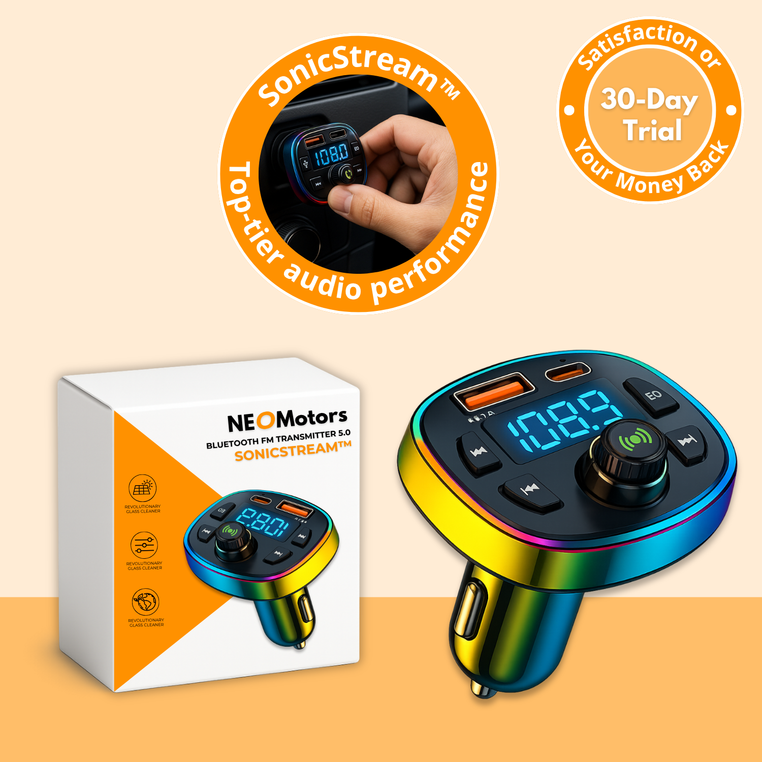SonicStream | Bring Modern Bluetooth Tech to Any Car Instantly
