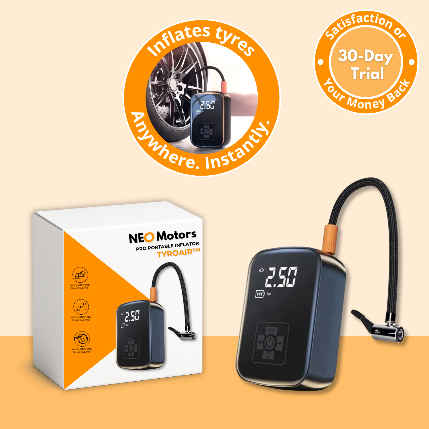 TyroAir™ | Inflate Tyres Anywhere in Seconds