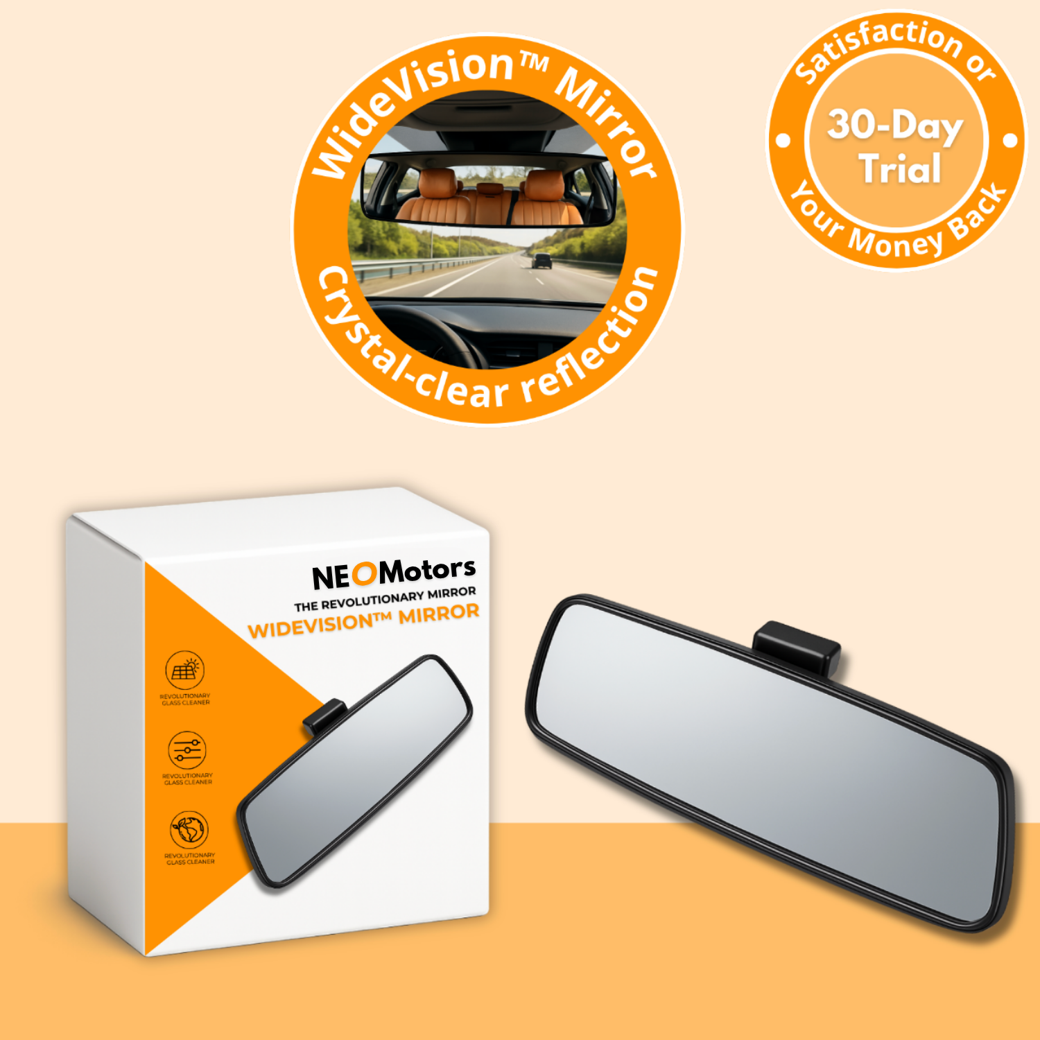 WideVision™ Mirror | Ultra-Wide Interior Rearview Mirror